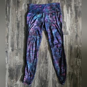 Athleta Multicolor Cropped Ankle Leggings, Size S